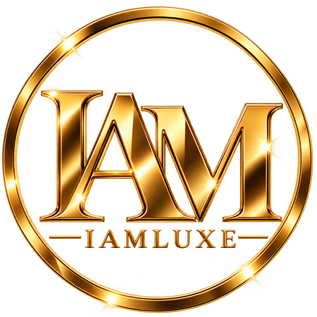 IAMLUXE gold circular monogram
